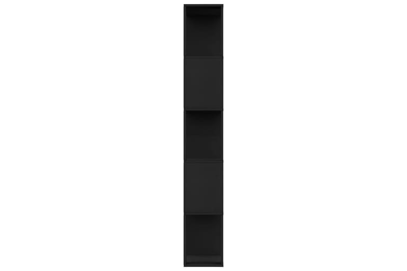 Kirjahylly/tilanjakaja musta 80x24x159 cm lastulevy - Musta - Säilytys - Hylly - Kirjahylly