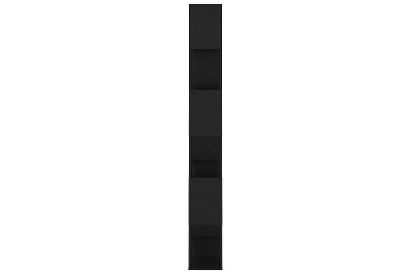 Kirjahylly/tilanjakaja musta 80x24x186 cm lastulevy - Säilytys - Hylly - Kirjahylly