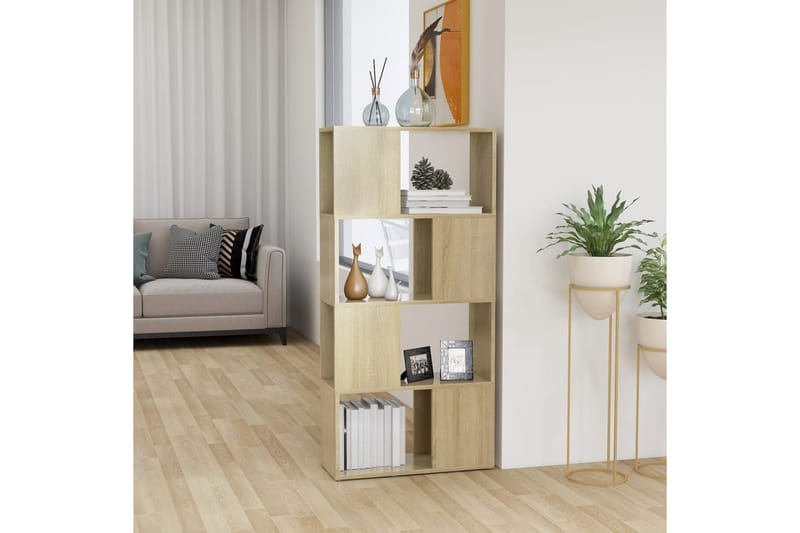 Kirjahylly/tilanjakaja Sonoma-tammi 60x24x124,5 cm lastulevy - Ruskea - Säilytys - Hylly - Kirjahylly