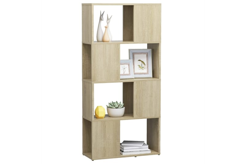 Kirjahylly/tilanjakaja Sonoma-tammi 60x24x124,5 cm lastulevy - Ruskea - Säilytys - Hylly - Kirjahylly