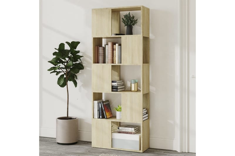 Kirjahylly/tilanjakaja Sonoma-tammi 60x24x155 cm - Ruskea - Säilytys - Hylly - Kirjahylly