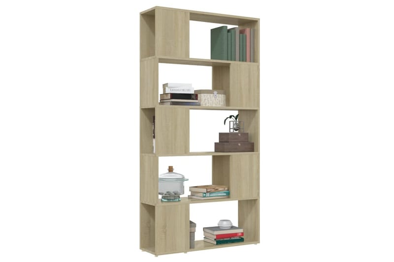 Kirjahylly/tilanjakaja Sonoma-tammi 80x24x155 cm lastulevy - Ruskea - Säilytys - Hylly - Kirjahylly