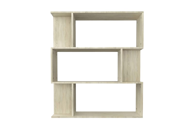 Kirjahylly/tilanjakaja Sonoma tammi 80x24x96 cm lastulevy - Ruskea - Säilytys - Hylly - Kirjahylly