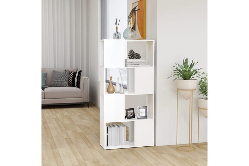 Kirjahylly/tilanjakaja valkoinen 60x24x124,5 cm lastulevy - Valkoinen - Säilytys - Hylly - Kirjahylly