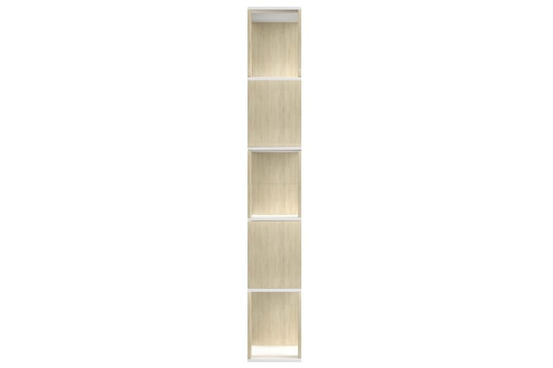 Kirjahylly/tilanjakaja valk/Sonoma tammi 80x24x159cm - Monivärinen - Säilytys - Hylly - Kirjahylly