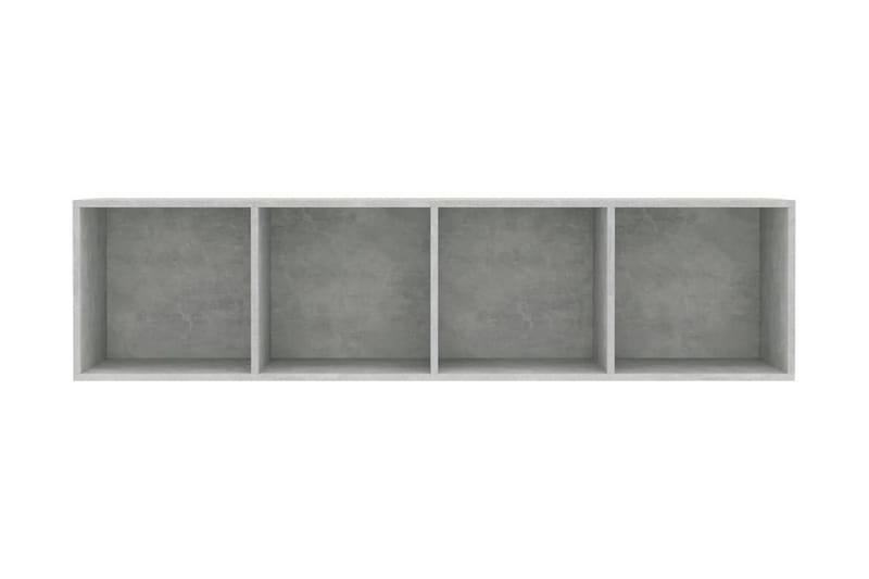 Kirjahylly/TV-taso betoninharmaa 143x30x36 cm - Harmaa - Säilytys - Hylly - Kirjahylly