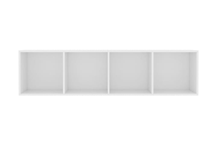 Kirjahylly/TV-taso valkoinen 143x30x36 cm - Valkoinen - Kirjahylly - Hylly