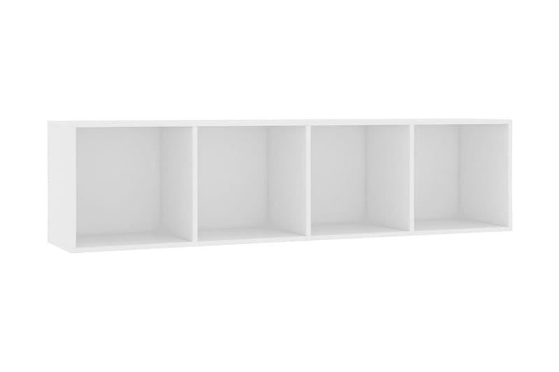Kirjahylly/TV-taso valkoinen 143x30x36 cm - Valkoinen - Säilytys - Hylly - Kirjahylly