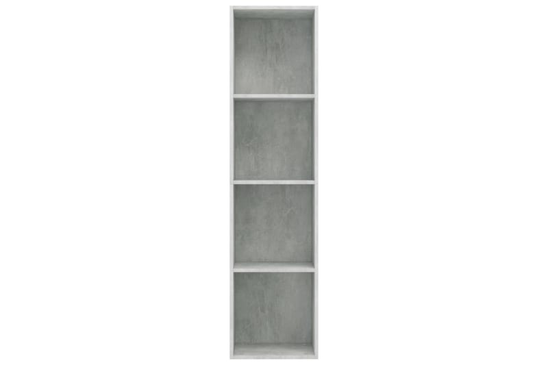 Kirjakaappi/TV-kaappi betoninharmaa 36x30x143 cm lastulevy - Harmaa - Säilytys - Hylly - Kirjahylly
