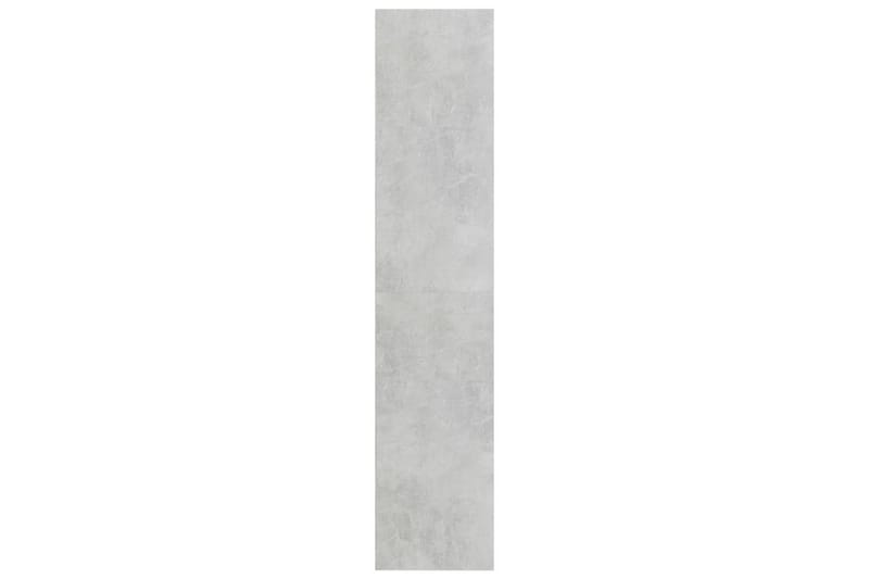 Kirjakaappi/TV-kaappi betoninharmaa 36x30x143 cm lastulevy - Harmaa - Säilytys - Hylly - Kirjahylly