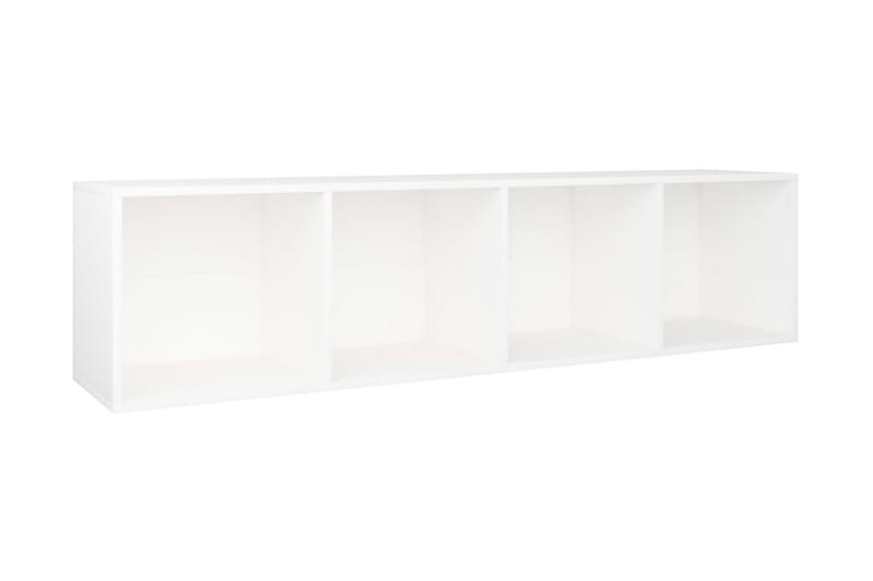 Kirjakaappi/TV-kaappi valkoinen 36x30x143 cm lastulevy - Valkoinen - Säilytys - Hylly - Kirjahylly