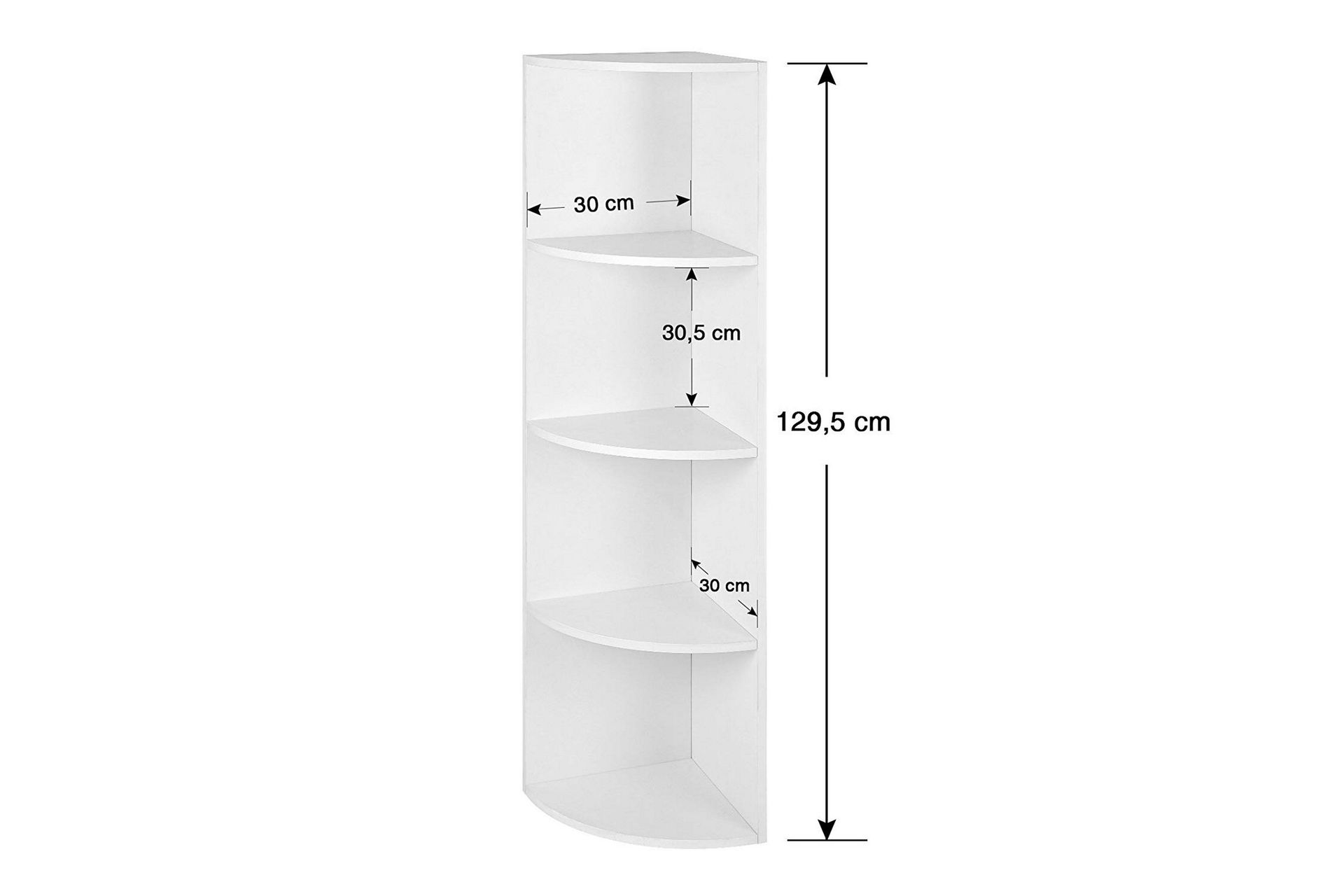 Kulmahylly Emerson 130 cm - Vasagle - Säilytys - Hylly - Kulmahylly