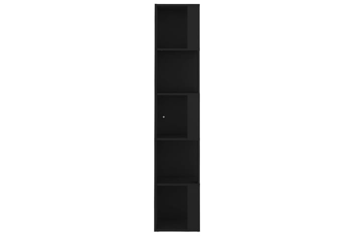 Kulmakaappi musta 33x33x164,5 cm lastulevy - Musta - Kulmahylly - Keittiöhylly - Hylly