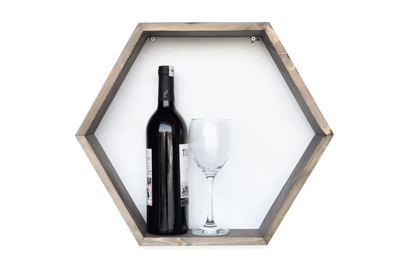 Kuusikulmahylly Arthur - Säilytys - Hylly - Seinähylly