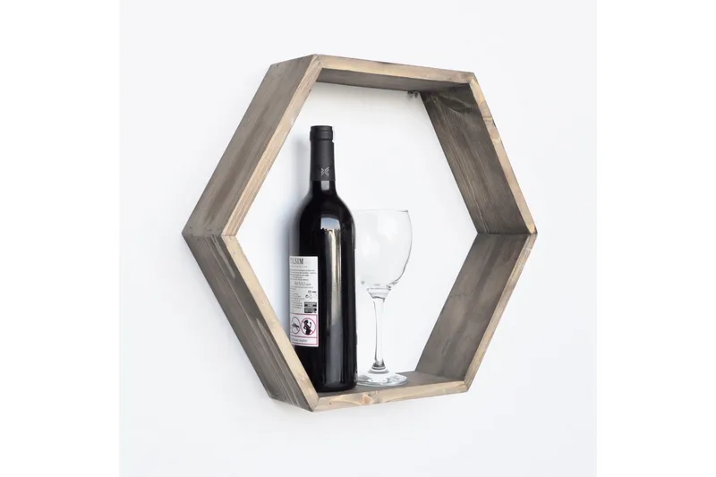 Kuusikulmahylly Arthur - Säilytys - Hylly - Seinähylly