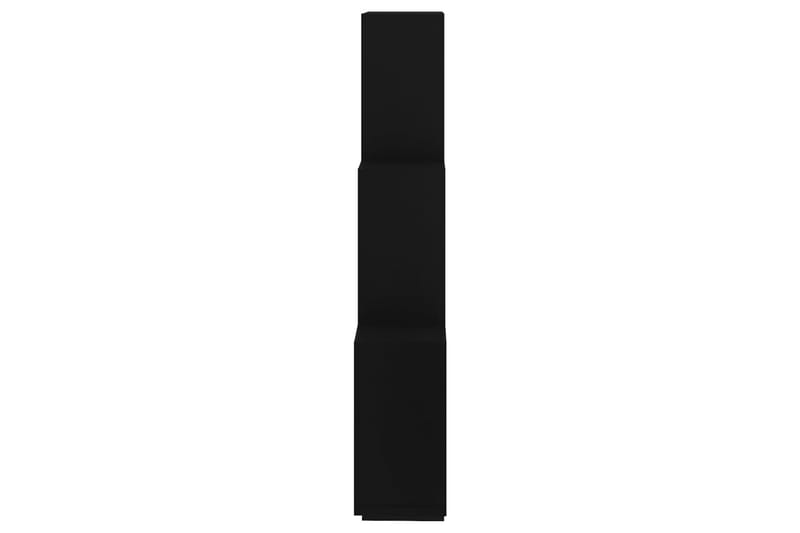 Kuutioseinähylly musta 78x15x93 cm lastulevy - Musta - Säilytys - Hylly - Seinähylly
