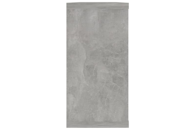 Kuutioseinähyllyt 4 kpl betoninharmaa 100x15x30 cm lastulevy - Harmaa - Säilytys - Hylly - Seinähylly