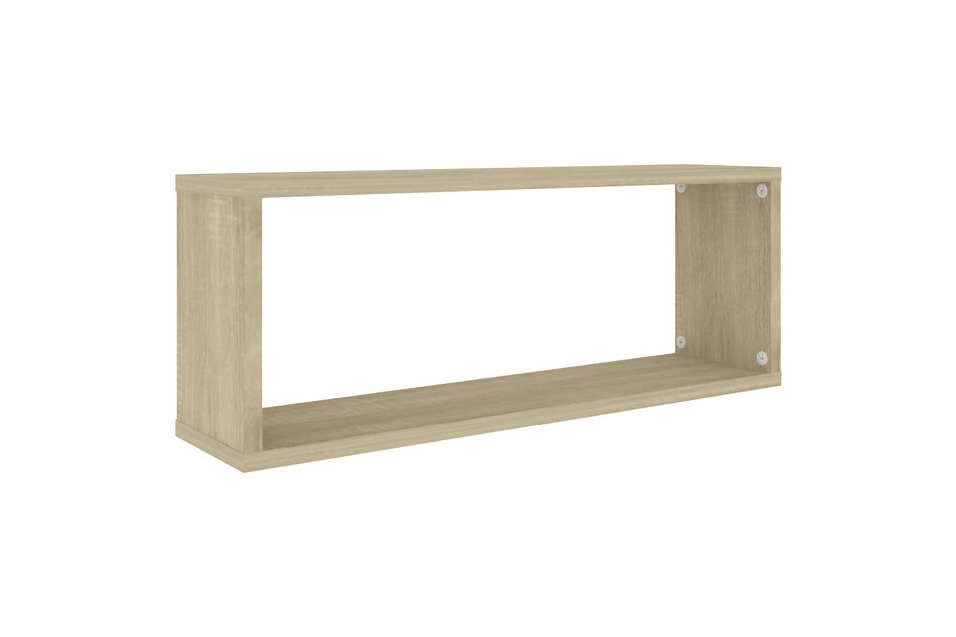 Kuutioseinähyllyt 6 kpl Sonoma-tammi 60x15x23 cm lastulevy - Ruskea - Säilytys - Hylly - Seinähylly