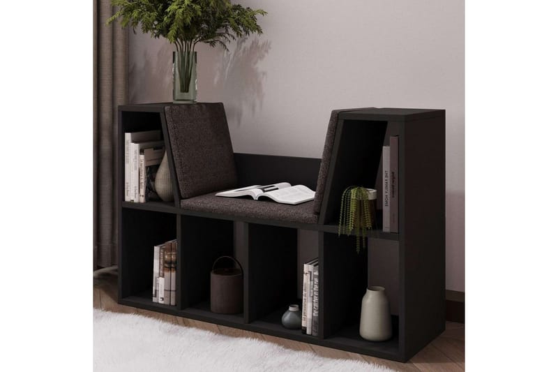 Kylen Kirjahylly 103 cm - Antrasiitti - Säilytys - Hylly - Kirjahylly