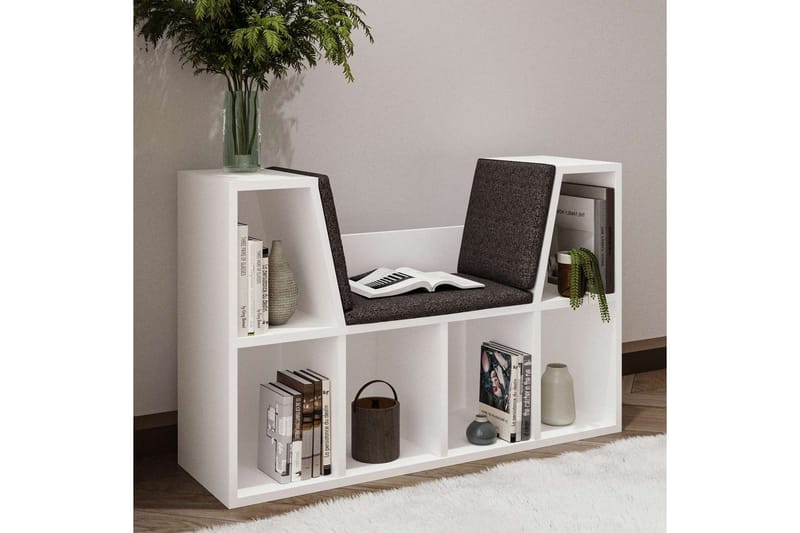 Kylen Kirjahylly 103 cm - Valkoinen - Säilytys - Hylly - Kirjahylly