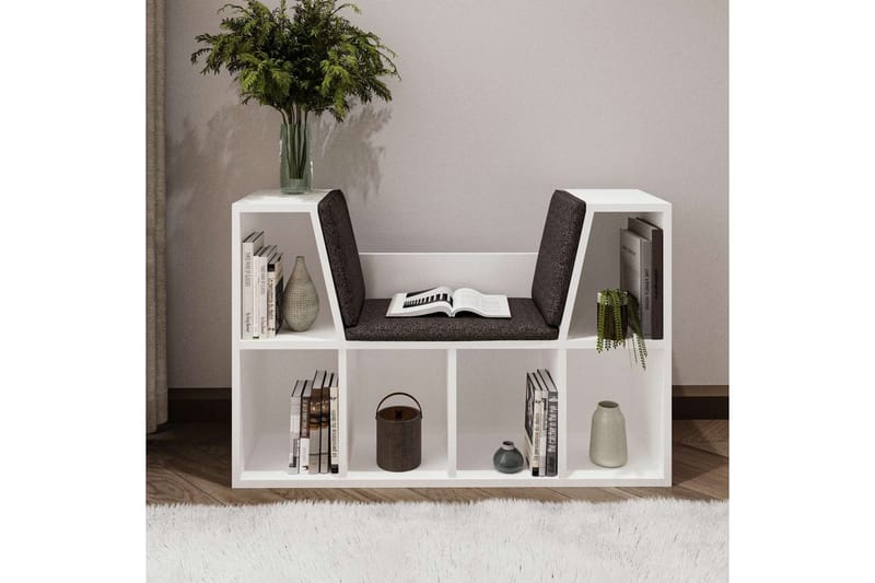 Kylen Kirjahylly 103 cm - Valkoinen - Säilytys - Hylly - Kirjahylly