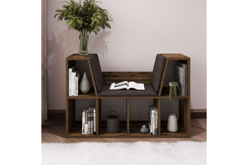 Kylen Kirjahylly 103 cm - Pähkinä - Säilytys - Hylly - Kirjahylly