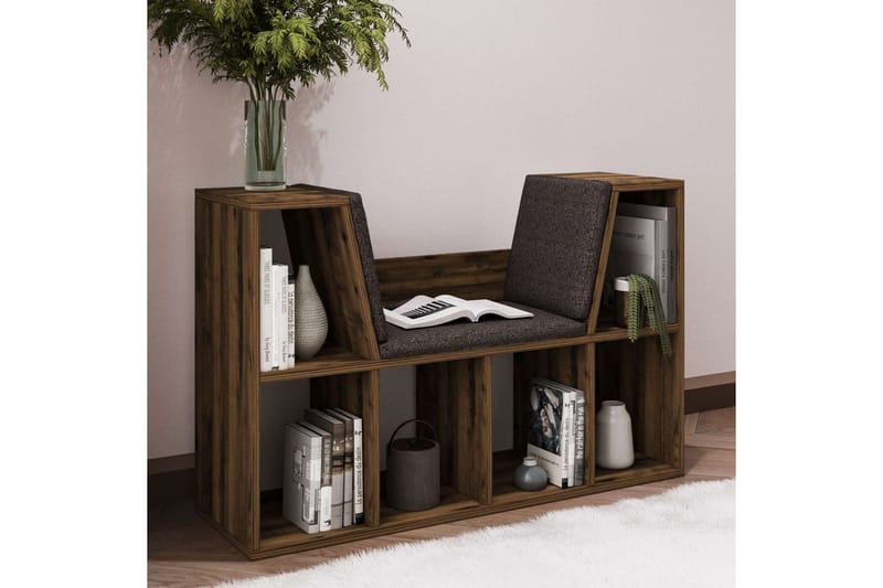 Kylen Kirjahylly 103 cm - Pähkinä - Säilytys - Hylly - Kirjahylly