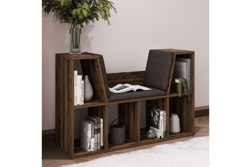 Kylen Kirjahylly 103 cm - Pähkinä - Säilytys - Hylly - Kirjahylly