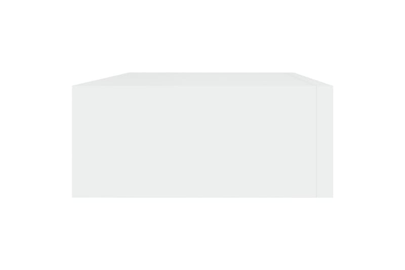 Laatikkohyllyt seinälle 2 kpl valkoinen 40x23,5x10 cm MDF - Säilytys - Hylly - Seinähylly