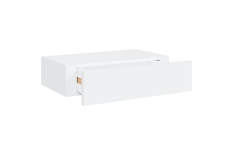 Laatikkohyllyt seinälle 2 kpl valkoinen 40x23,5x10 cm MDF - Säilytys - Hylly - Seinähylly