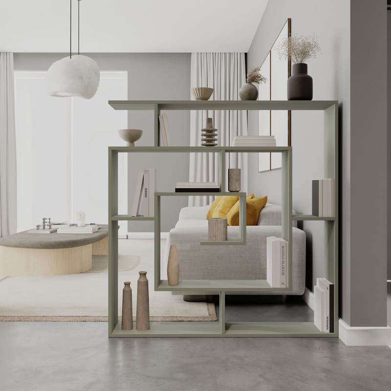 Labirent Kirjahylly 125 cm - Ash Green - Säilytys - Hylly - Kirjahylly