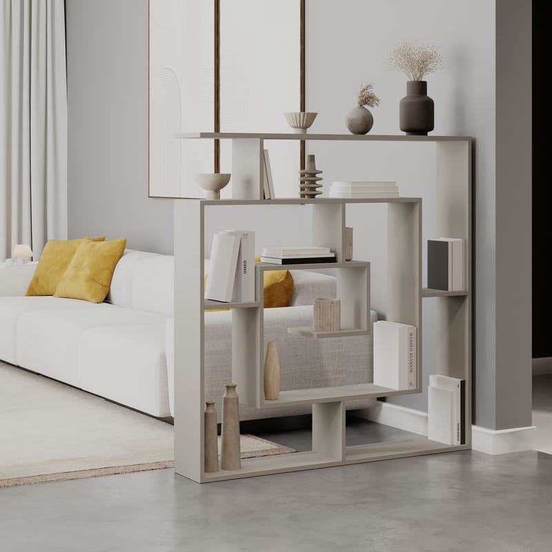 Labirent Kirjahylly 125 cm - Sandstone - Säilytys - Hylly - Kirjahylly