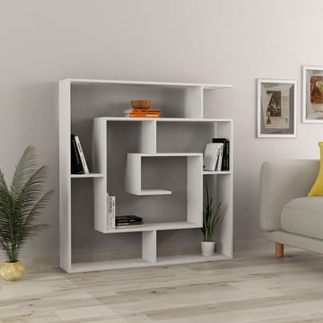 Labirent Kirjahylly 125 cm - Valkoinen - Säilytys - Hylly - Kirjahylly