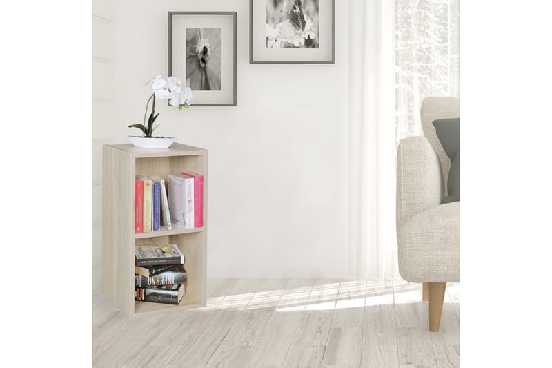 Langriville kirjahylly tammea - Beige - Säilytys - Hylly - Kirjahylly
