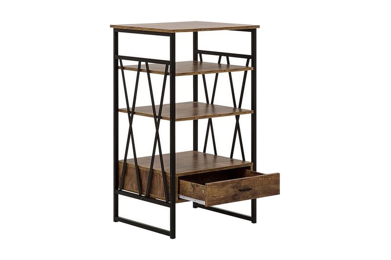 Lanthorn kirjahylly 56 cm tummaa puuta - Ruskea - Säilytys - Hylly - Kirjahylly