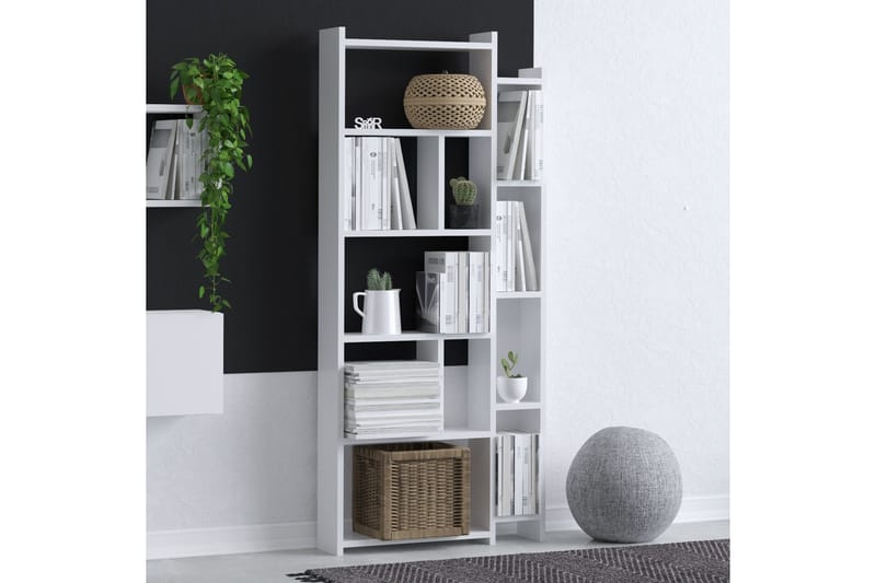 Lonhiene kirjahylly 65x15 cm valkoinen - Hanah Home - Säilytys - Hylly - Kirjahylly