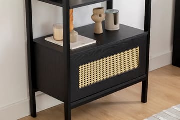 Makwana kirjahylly 76 cm tummaa puuta - Musta - Säilytys - Hylly - Kirjahylly