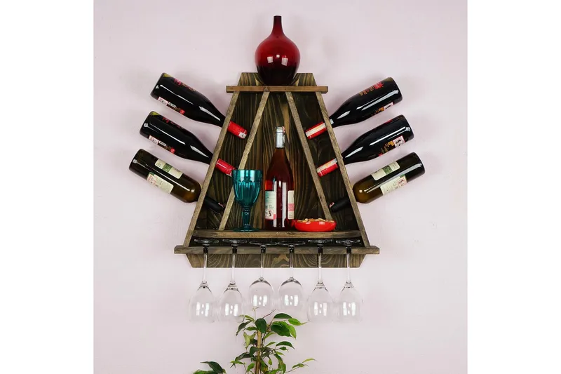 Maustehylly Agramunt 57x18 cm, Luonnonväri