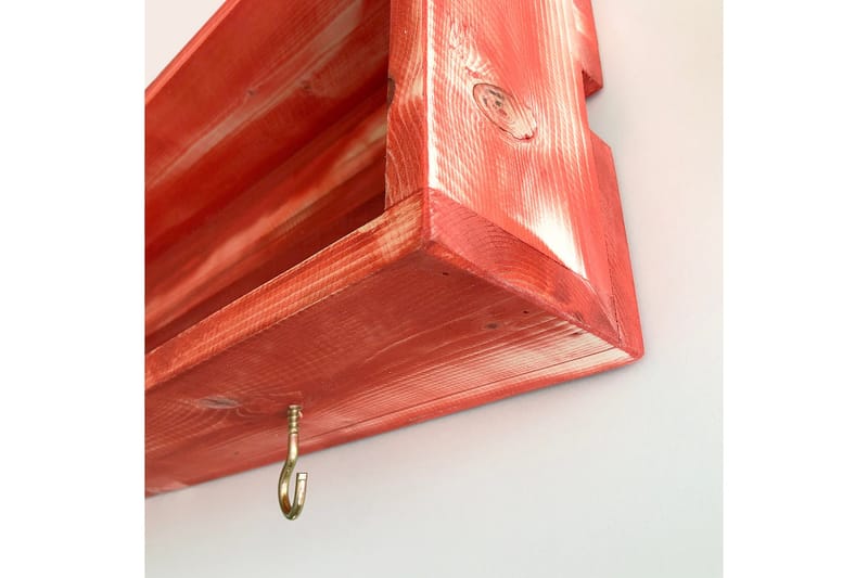 Maustehylly Esendere 70x10 cm - Punainen - Säilytys - Hylly