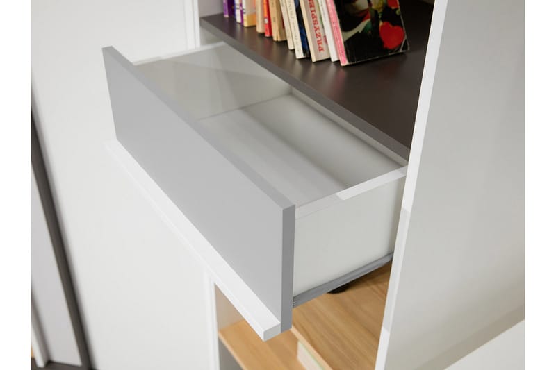 Metropolitan Kirjahylly 55x40 cm - Ruskea/Valkoinen/Vaaleanharmaa/Musta - Säilytys - Hylly - Kirjahylly