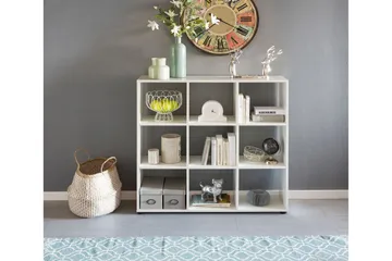 Milahn kirjahylly 108 cm maalattu puu - Valkoinen - Säilytys - Hylly - Kirjahylly