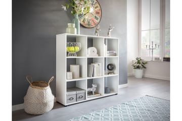 Milahn kirjahylly 108 cm maalattu puu - Valkoinen - Säilytys - Hylly - Kirjahylly