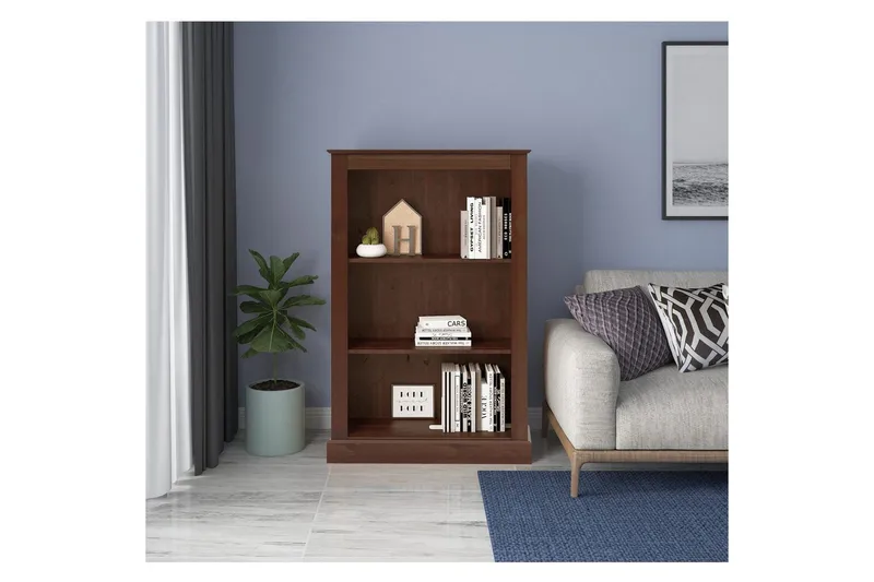 Mille Kirjahylly 120x77 cm - Ruskea - Säilytys - Hylly - Kirjahylly