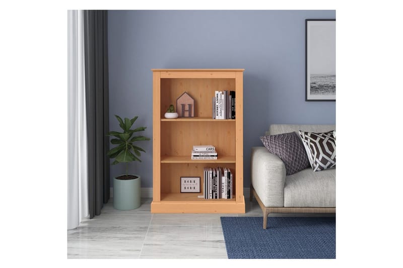 Mille Kirjahylly 120x77 cm - Ruskea - Säilytys - Hylly - Kirjahylly