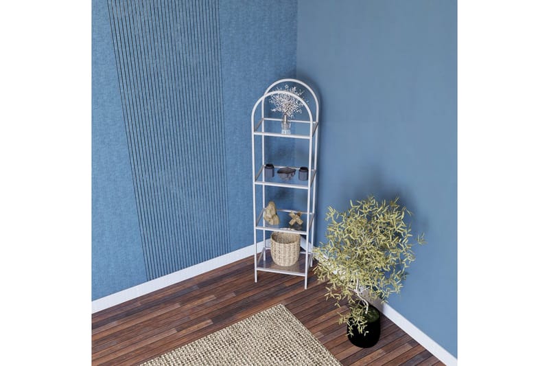 Monaia Kirjahylly 40 cm - Valkoinen - Säilytys - Hylly - Kirjahylly