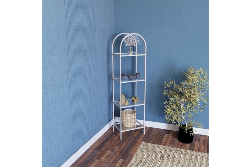 Monaia Kirjahylly 40 cm - Valkoinen - Säilytys - Hylly - Kirjahylly