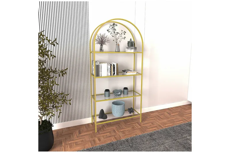 Monaia Kirjahylly 80 cm - Keltainend - Säilytys - Hylly - Kirjahylly