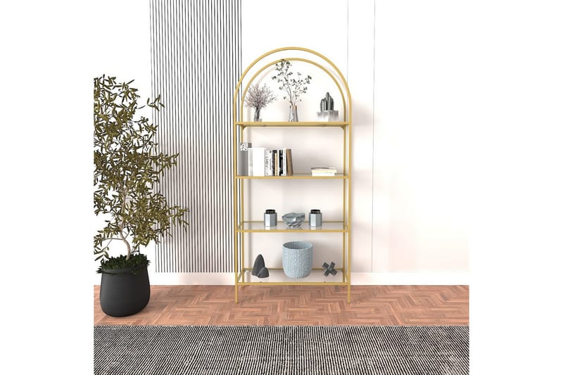 Monaia Kirjahylly 80 cm - Keltainend - Säilytys - Hylly - Kirjahylly