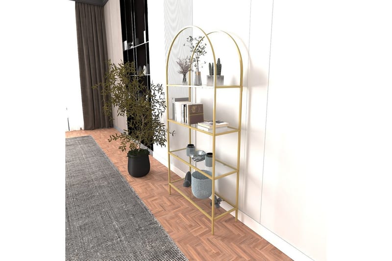 Monaia Kirjahylly 80 cm - Keltainend - Säilytys - Hylly - Kirjahylly