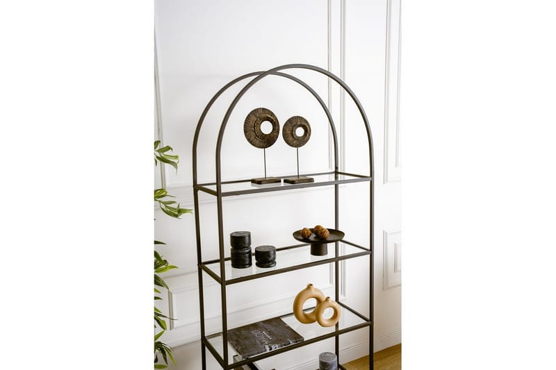 Monaia Kirjahylly 80 cm - Musta - Säilytys - Hylly - Kirjahylly